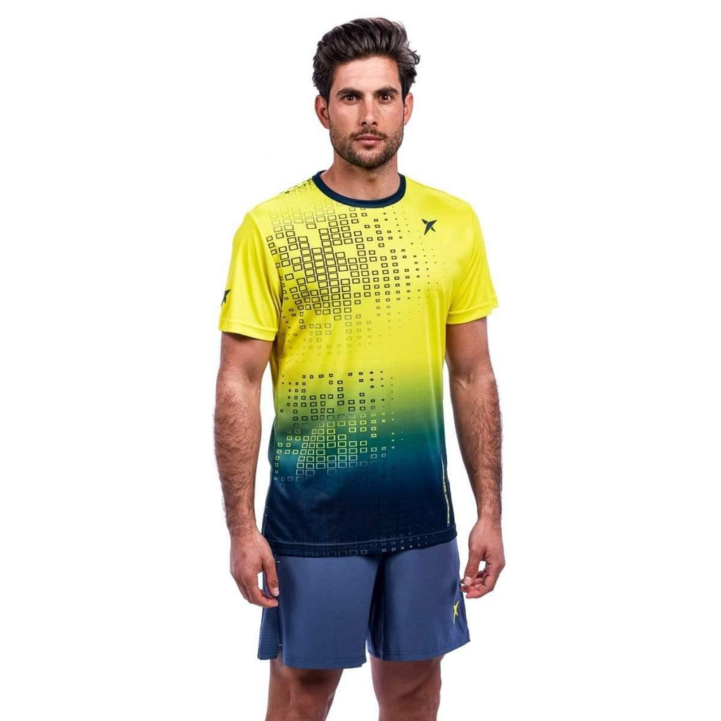 Heru T-Shirt Yellow-DropShot UK-2021, Beach tennis, Clothing, Hockey, Menswear, Padel, Pickleball